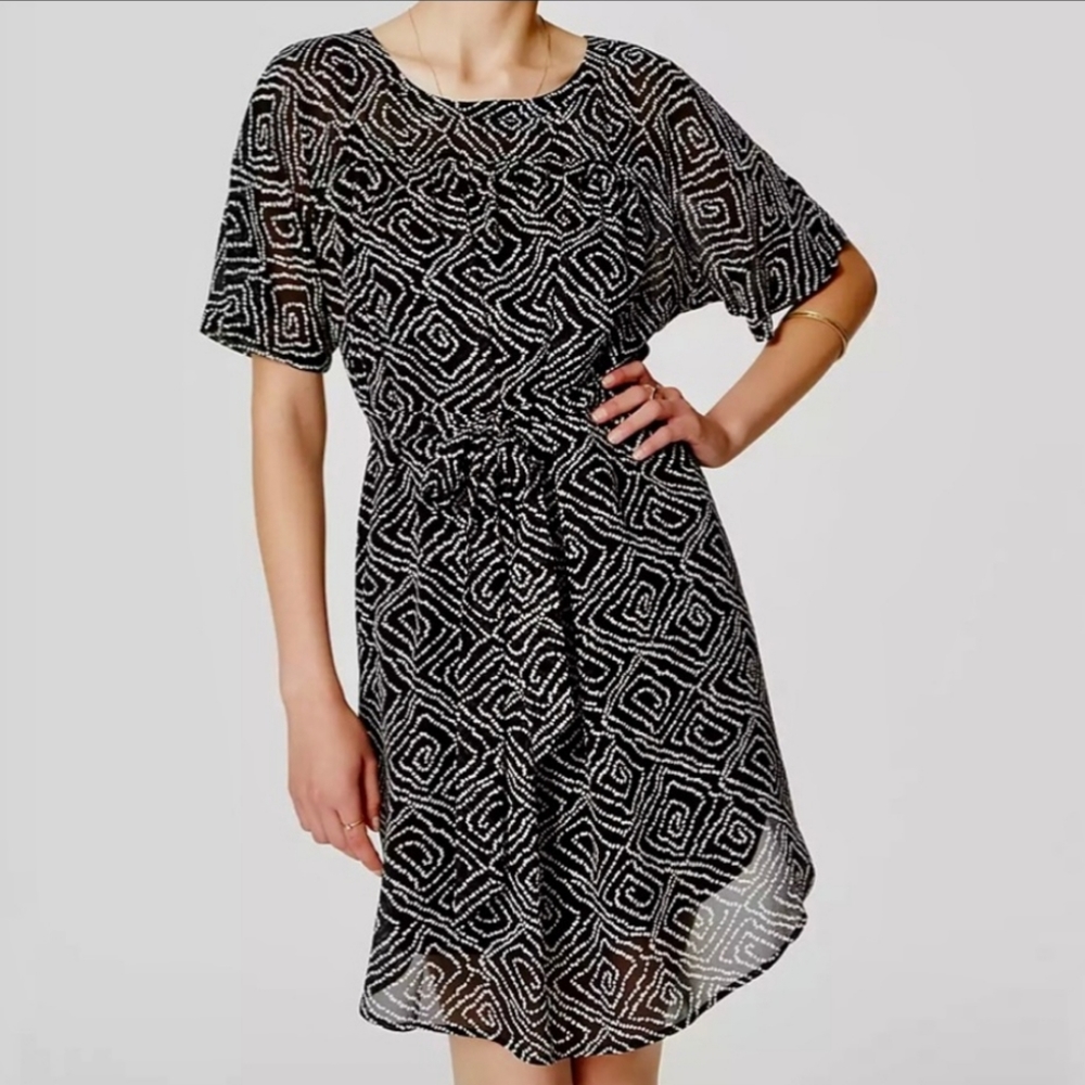 NWT! Loft Black & White Dress